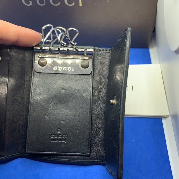Gucci vintage black key holder wallet - Picture 8 of 13
